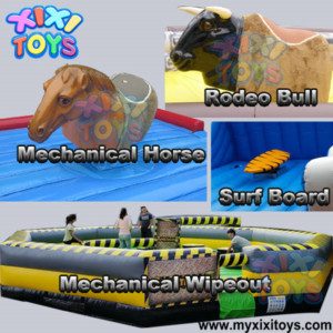 Mechanical bull rids game