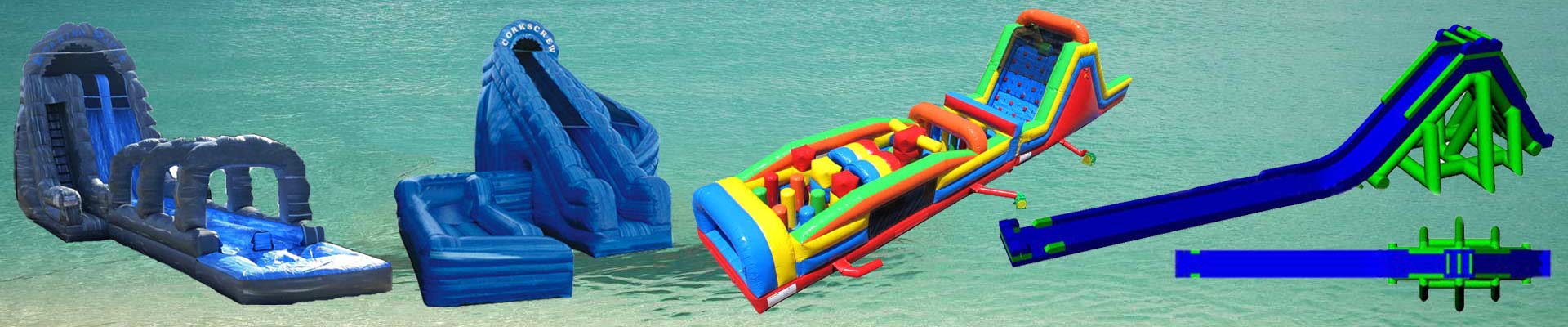 Kids inflatable water slide