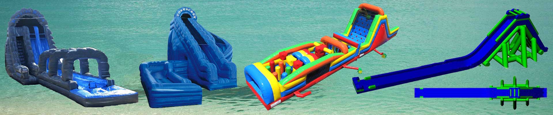 Kids inflatable water slide