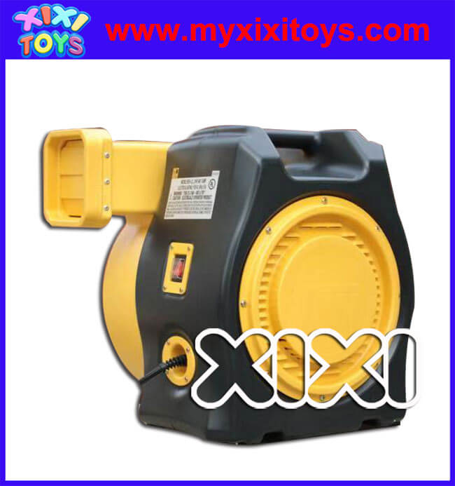 Air blower for inflatable slide