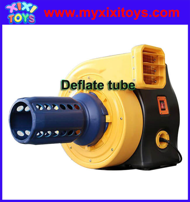 Deflate tube air blower